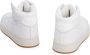 Saint Laurent Leren High-Top Sneakers met Geperforeerd Detail - Thumbnail 2