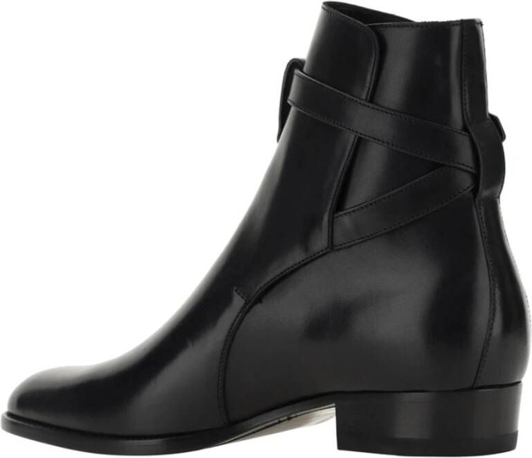 Saint Laurent Leren Jodhpur Enkellaarzen Mannen