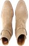 Saint Laurent Leren Jodhpur laarzen met gespsluiting Beige Dames - Thumbnail 8