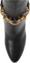 Saint Laurent Zwarte leren enkellaarsjes met kettingdetail Black Dames - Thumbnail 13