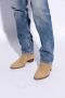 Saint Laurent Leren Jodhpur laarzen met gespsluiting Beige Dames - Thumbnail 3