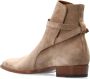 Saint Laurent Texaanse Suède Enkellaarzen met Rits Brown Heren - Thumbnail 5
