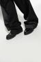Saint Laurent Zwarte Almond Tip Monogram Loafers Black Heren - Thumbnail 7