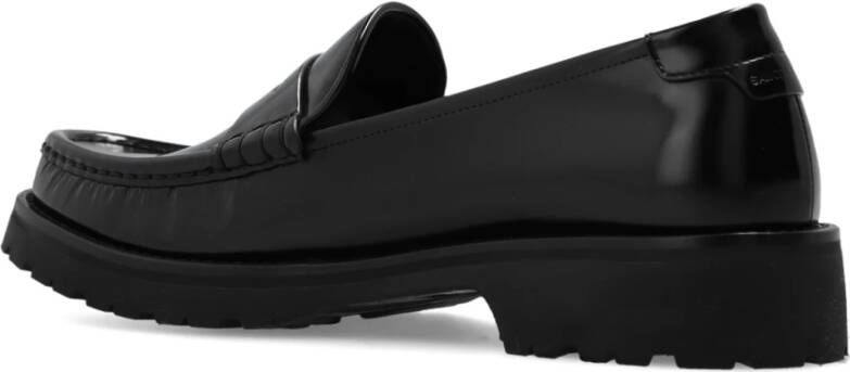 Saint Laurent Leren loafers Black Heren