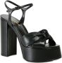 Saint Laurent Leren sandalen met verstelbare band Zwart Dames - Thumbnail 3