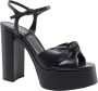 Saint Laurent Leren sandalen met verstelbare band Zwart Dames - Thumbnail 4