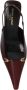 Saint Laurent Leren Slingback Pumps met Lakdetail Brown Dames - Thumbnail 11
