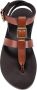 Saint Laurent Leren Teengesp Sandalen met Enkelband - Thumbnail 2