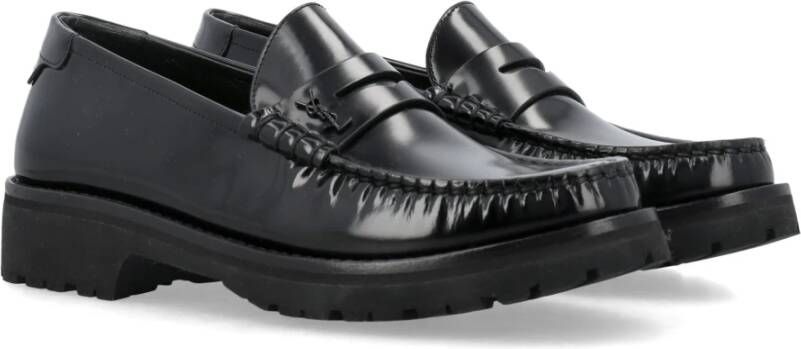 Saint Laurent Klassieke Loafer Schoen Black Dames