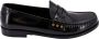 Saint Laurent Zwarte platte loafer moc schoenen Black Heren - Thumbnail 2