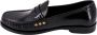 Saint Laurent Zwarte platte loafer moc schoenen Black Heren - Thumbnail 3