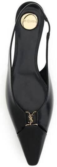 Saint Laurent Moderne Twist Ballerina's met Cassandre Handtekening