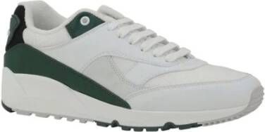 Saint Laurent Monogram Hiel Leren Sneakers White Heren