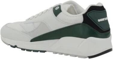 Saint Laurent Monogram Hiel Leren Sneakers White Heren