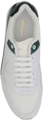 Saint Laurent Monogram Hiel Leren Sneakers White Heren