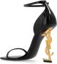 Saint Laurent Opyum Sandalen met Goudkleurig YSL-logo Black Dames - Thumbnail 5