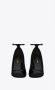 Saint Laurent Opyum Open Teen Pumps van Lakleer Zwart Dames - Thumbnail 2