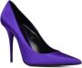 Saint Laurent Paarse Satijnen Marilyn Pumps Purple Dames - Thumbnail 2