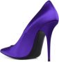 Saint Laurent Paarse Satijnen Marilyn Pumps Purple Dames - Thumbnail 3