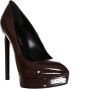 Saint Laurent Lakleren Puntige Neus Pumps Red Dames - Thumbnail 6