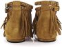 Saint Laurent Strappy suede sandals fringed rivets Beige Dames - Thumbnail 5