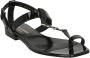 Saint Laurent Luxe Leren Sandalen Zwart Dames - Thumbnail 2