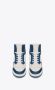 Saint Laurent Premium Leren Mid-Top Sneakers Blue Heren - Thumbnail 3