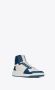 Saint Laurent Premium Leren Mid-Top Sneakers Blue Heren - Thumbnail 5