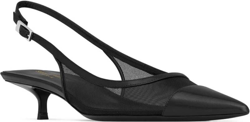 Saint Laurent Slingbacks Black Dames