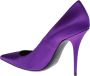 Saint Laurent Paarse Satijnen Marilyn Pumps Purple Dames - Thumbnail 3