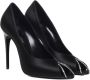 Saint Laurent Zwarte Stiletto Pumps met Rhinestone Perforatie Zwart Dames - Thumbnail 2