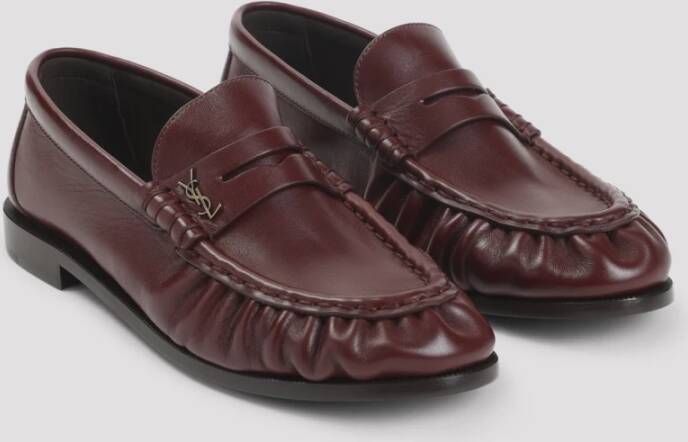 Saint Laurent Rode Loafer Schoenen voor Vrouwen