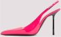 Saint Laurent Roze & Paarse Enkellaarzen Ss23 Pink Dames - Thumbnail 2