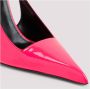 Saint Laurent Roze & Paarse Enkellaarzen Ss23 Pink Dames - Thumbnail 3