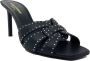 Saint Laurent Tribute Hak Sandalen met Studs Black Dames - Thumbnail 2