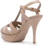 Saint Laurent Tribute platform sandalen Beige Dames - Thumbnail 3