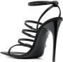 Saint Laurent Zwarte Strass Sandalen met YSL Initialen Black Dames - Thumbnail 13