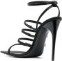 Saint Laurent Zwarte Strass Sandalen met YSL Initialen Black Dames - Thumbnail 6