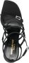 Saint Laurent Zwarte Strass Sandalen met YSL Initialen Black Dames - Thumbnail 14