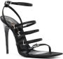 Saint Laurent Zwarte Strass Sandalen met YSL Initialen Black Dames - Thumbnail 15