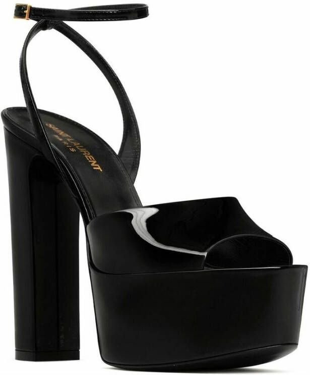 Saint Laurent Sandalen met hoge hakken Zwart Dames