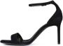 Saint Laurent Verhoog je stijl met zwarte suède sandalen Zwart Dames - Thumbnail 4
