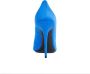 Saint Laurent Satin Instinct 110 Pumps Blue Dames - Thumbnail 3