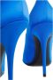 Saint Laurent Satin Instinct 110 Pumps Blue Dames - Thumbnail 5