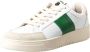 Saint Sneakers Witte Leren Sneakers met Groene Band White Heren - Thumbnail 2
