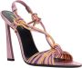Saint Laurent Hoge hak sandalen met plastic detail Roze Dames - Thumbnail 2