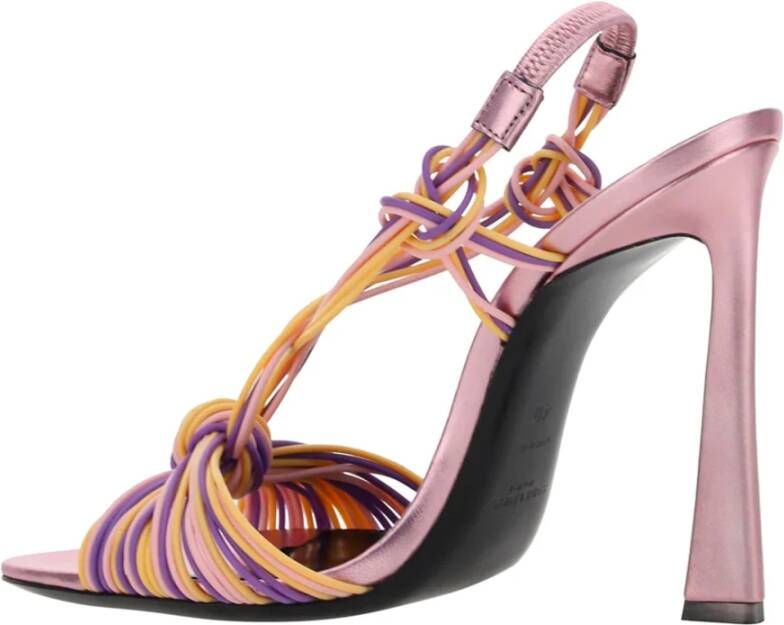 Saint Laurent Hoge hak sandalen met plastic detail Roze Dames