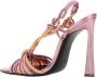 Saint Laurent Hoge hak sandalen met plastic detail Roze Dames - Thumbnail 3