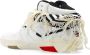 Saint Laurent Smith Leren Sneakers met Geperforeerd Detail White Dames - Thumbnail 3