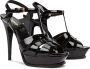 Saint Laurent Hoge hakken leren sandalen Zwart Dames - Thumbnail 2